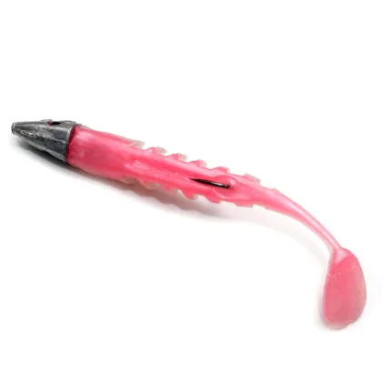 Weedless Minnow Lure 13cm 26g - Fish-Type Jig Soft Fishing Lure with Hook