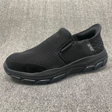 Wholesale Men's Mesh Sport Shoes with Leather Lining