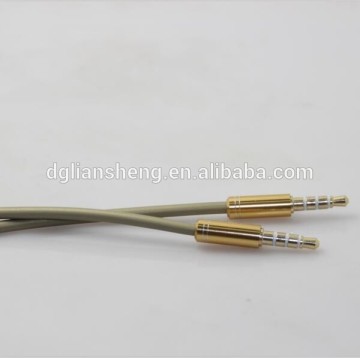 Factory supply custom design AUX audio cable with mic wholesale price