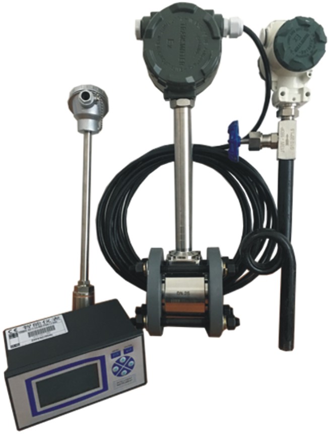 intelligent lcd display natural gas vortex flowmeter