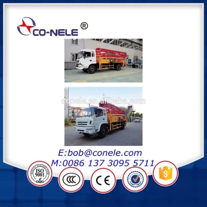 Concrete pump truck boom