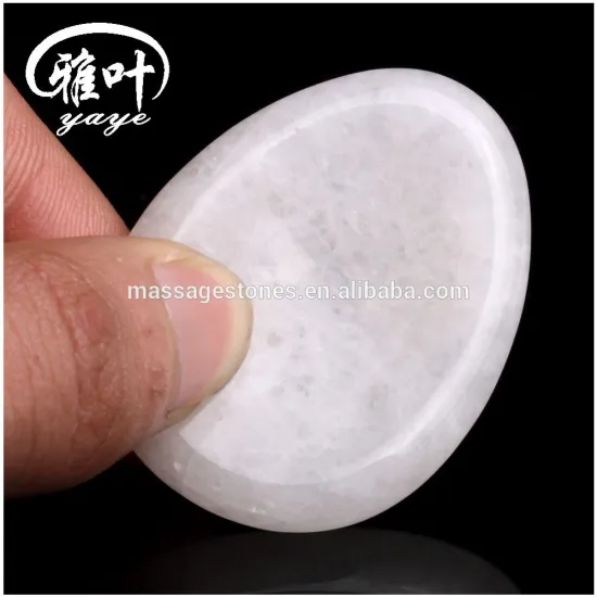 Wholesale 45*35*7mm Semi-precious stone Worry Stone Thumb massage stone oval Shape