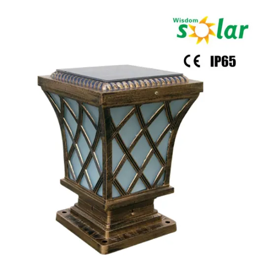 2016 new products led outdoor pillar light, traditional outdoor light with 4w solar panel solar pillar light