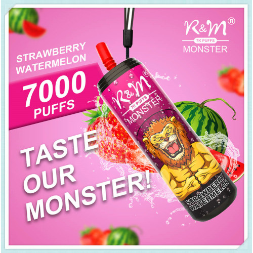 R&amp;M Monster atingiu 7000 Puffs Vape descartável POD