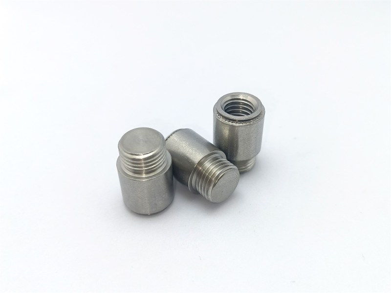 M10*1.0 Stainless Steel  Round  Threaded Knurled internal and external thread nuts