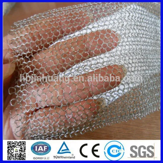 SS knitted wire mesh for demister /red copper hook woven wire mesh