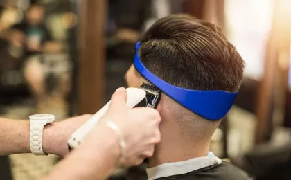 Adjustable Silicone Shaving Template for DIY Haircuts