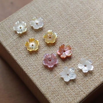 Natural Seashell Flowers 8mm White Shells for Crafts and Wedding Decor