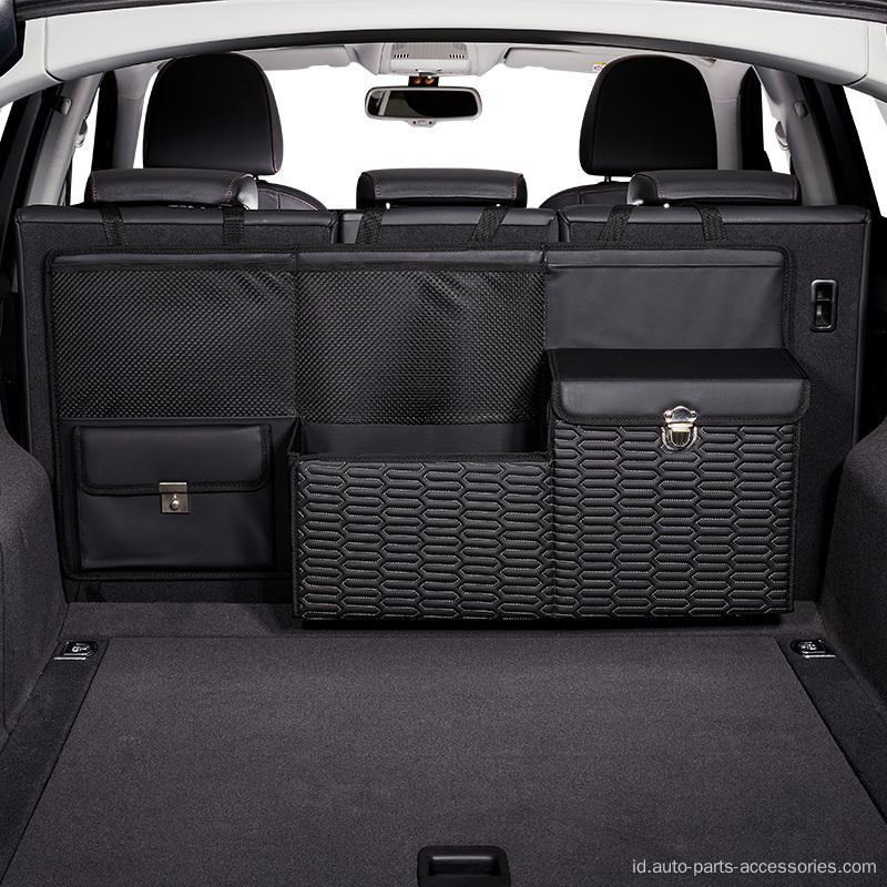 SUV Lipat Kulit Penyimpanan Kursi Backseat Mobil