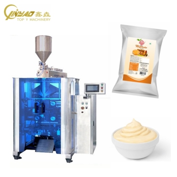Automatic Vertical FFS Pouch Packaging Machine for Liquid Salad Mayonnaise Paste Ghee