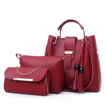 Bucket Bags Set For Women Leather Handbags