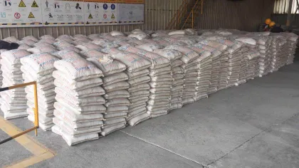 Raw material storage and transportation of building material