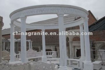 white marble gazebo