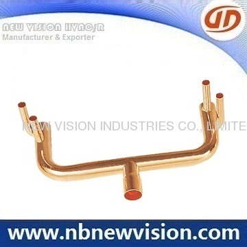 Refrigeration Copper Pipe Manifold 