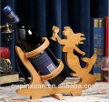 Cremalheira do vinho de bambu promocional de Natal, único rack de armazenamento de vinho de garrafa