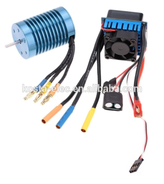 3650 4370KV 4P Brushless Motor and a 45A brushless ESC