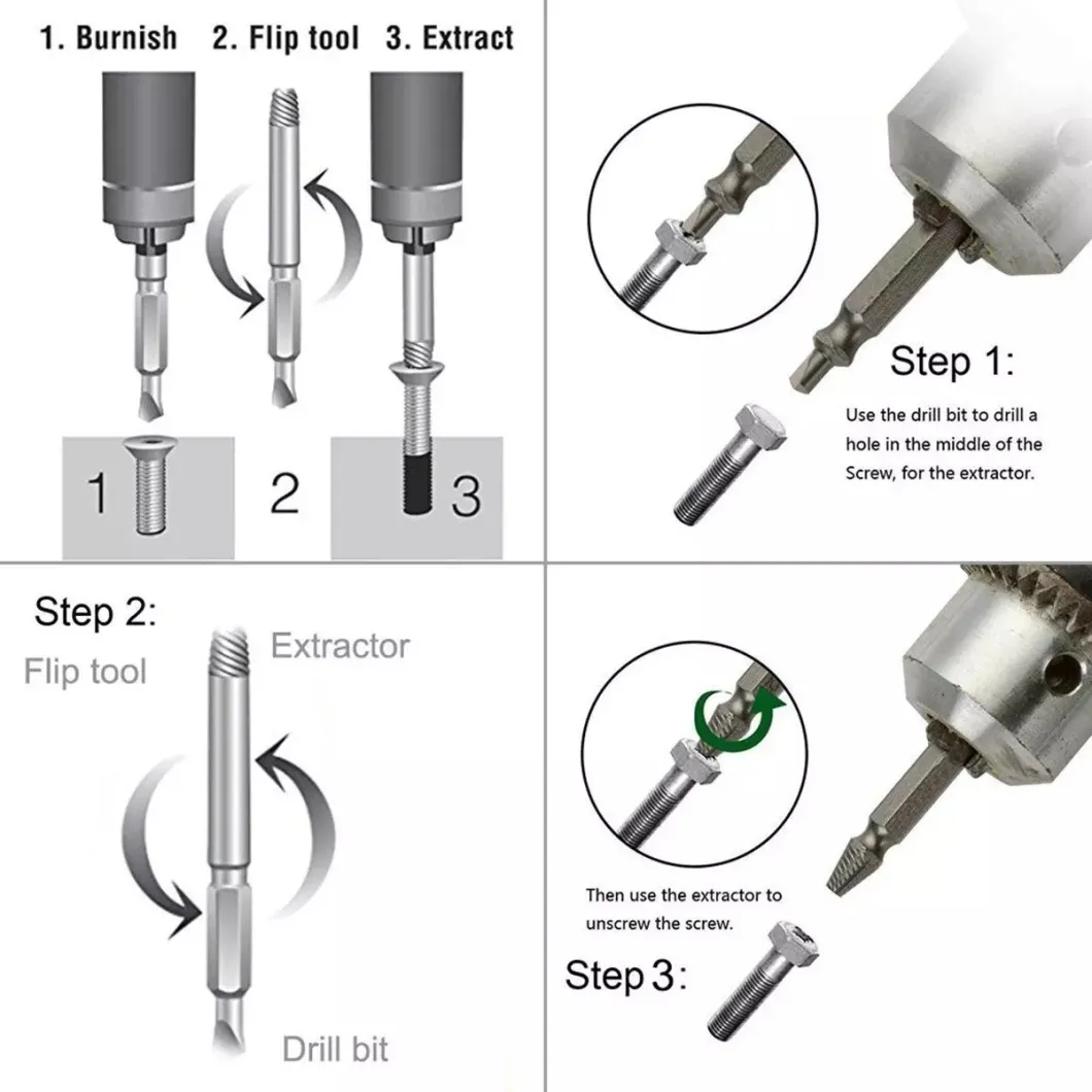 screw extractor Drill Bits set