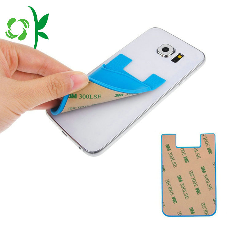High Quality 3M Stick Silicone Phone Card Holder
