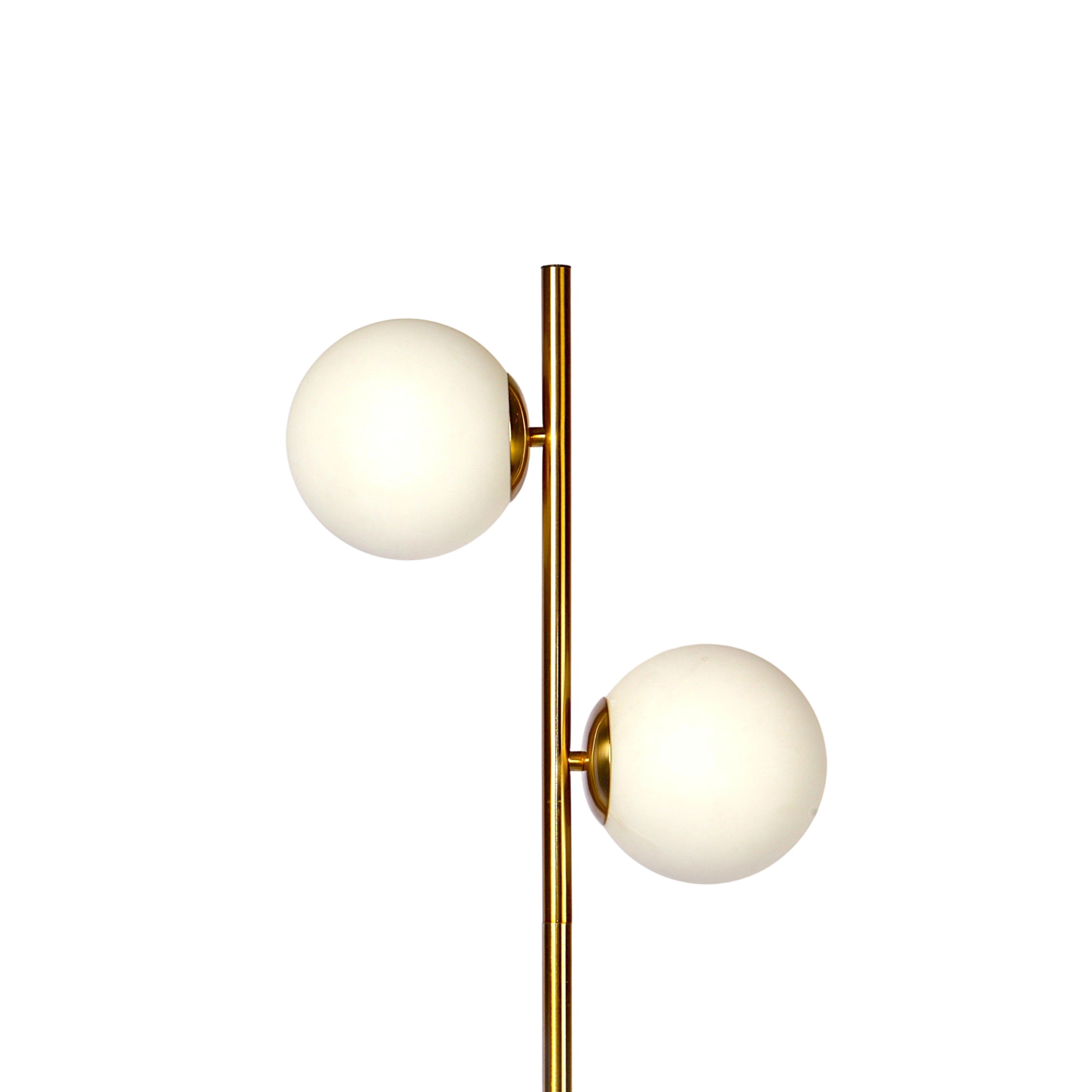 Glass ball floor lamp in the studyroom