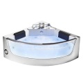 Acrylic Luxury Triangle Glass Massage Bathtub