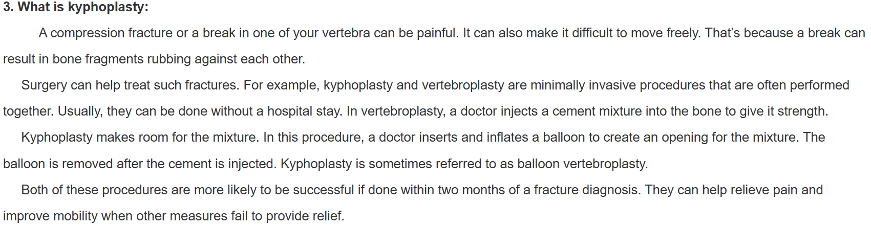 Characteristics 2-Kyphoplasty balloon catheter