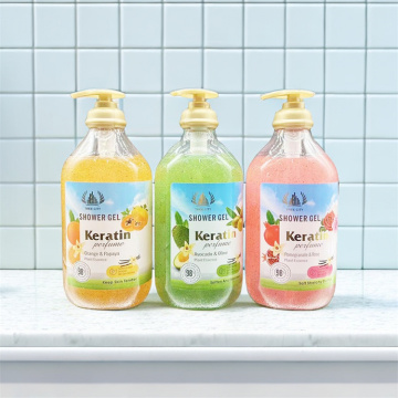 Lavado corporal exfoliante de 1000 ml de 1000 ml de humectante de hidratación