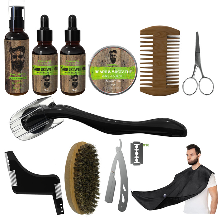 Kit de crecimiento de bigote de 12 piezas