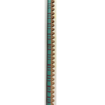 Blue green Leather Welts