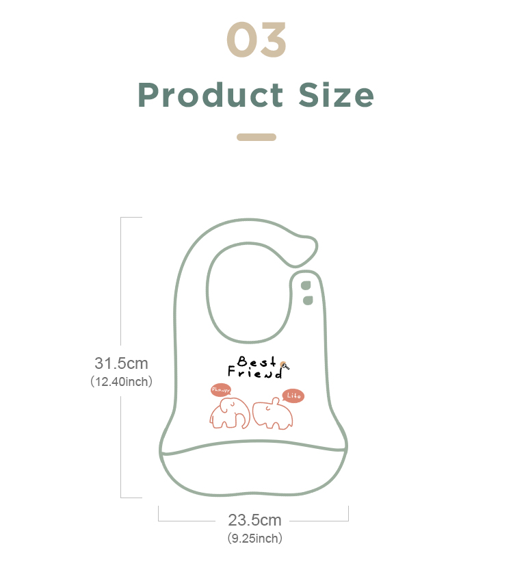 PH760650 Top 2021 Product Wholesale Baby Silicon Bib Pack Waterproof Silicone Kids Bibs With Catcher Easily Clean