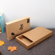 Brown Paper Folding Drawer Box Tea Bag Packaging