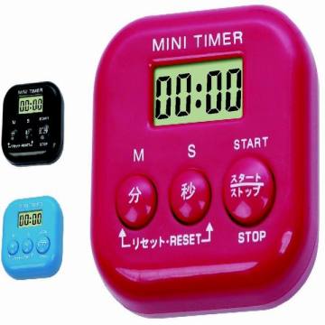 Hot sell Japan promotion gift plastic countdown timer with color case