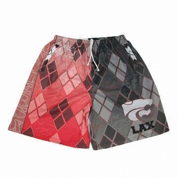 OEM service customized lacrosse shorts with sublimation