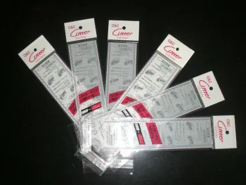 Small High Clarity Opp Header Bag Self Adhesive Packaging With Logo