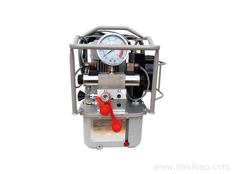 Two Stage Flow Rate Hydraulic Wrench Electric Pump