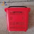 Supermarket plastic hand trolley shopping basket