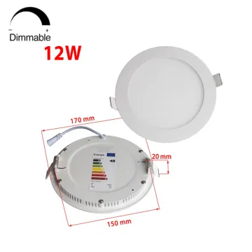 6W 9W 12W Recessed Round LED Panel Lights