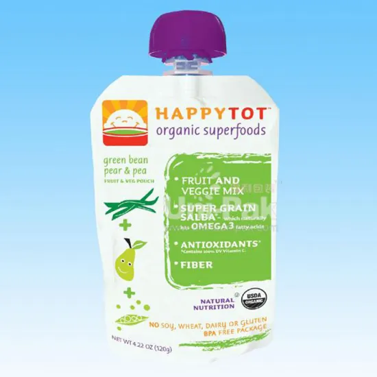 fruit juice packaging bag with spout