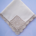 Hight quality white handkerchief embroidery lace