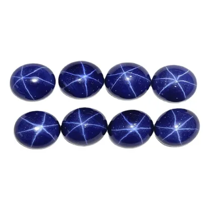 Synthetic Star Sapphire Oval Loose Stone Synthetic Sapphire