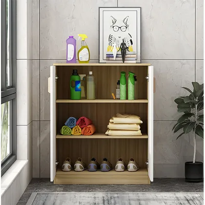 Multi-Function Balcony Storage: Shoe Cabinet with Wash Basin and Locker
