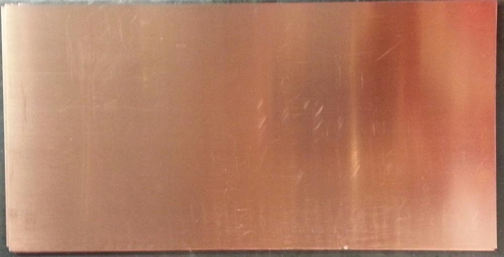 Red color copper sheet 3mm profile