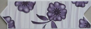 Flower design tiles ceramic border for kitchen wall decoration