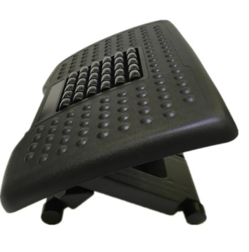 Adjustable Black Plastic Footrest with Platform