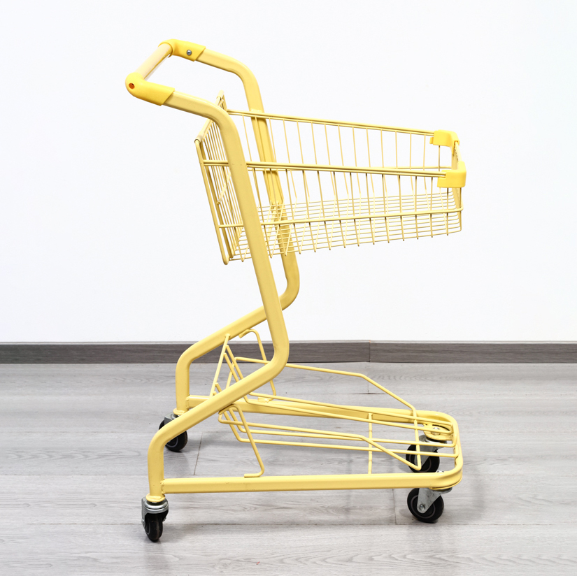 easy to maneuver shopping cart
