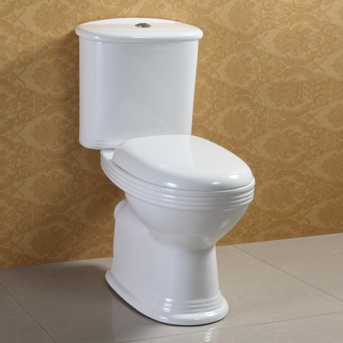 Floor Mounted Two Piece WC Toilet Bowl