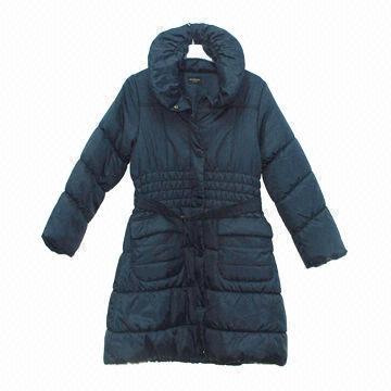 Women's winter coat, nylon fabric, poly filled, fashion design