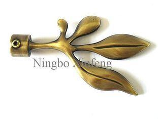 Brass Metal Curtain Rods Finials with Leaf Making for Kids