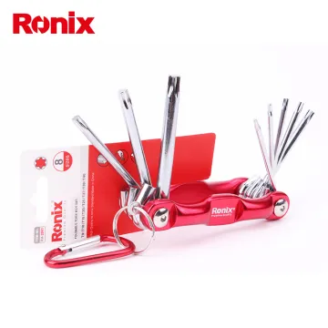 Ronix Torx Screw Screwdriver Set Folding Torx Key Set 8pcs RH-2041
FOLDING TORX KEY SET (8 pcs) – RH-2041
