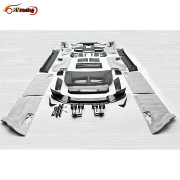 MSY Style Car Accessories Kit for Land Rover Defender - New Arrival with Carbon Hood Exhaust Tips and Rear Wing