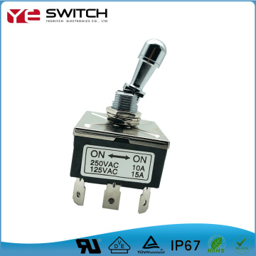 Waterproof IP67 250V10A on off on Toggle Switch